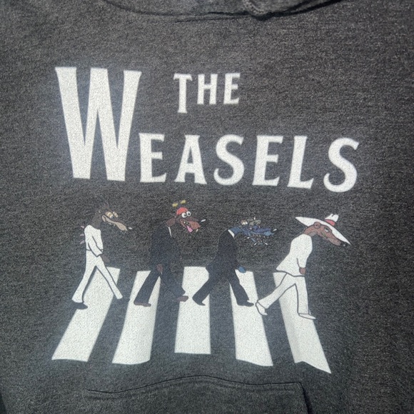 The Weasels - The Beatles Abbey Road Parody Hoodie Size Medium - Roger Rabbit - Picture 2 of 4